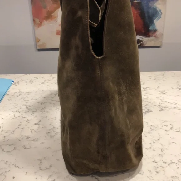 Worth New York Suede Studded Shoulder Bag - Picture 4 of 10